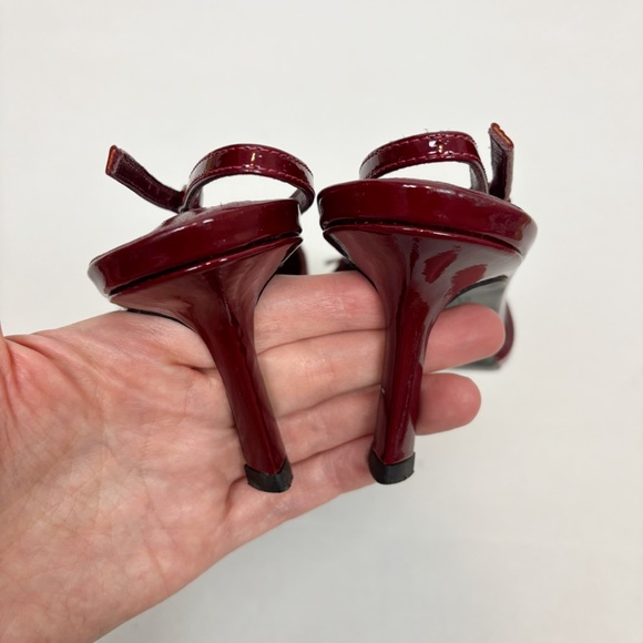 Tony Bianco Quill Slingback in Bordeaux Patent Size 9.5 - Picture 9 of 12